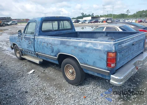 1987 Dodge D-Series D150 from USA, damaged, VIN 1B7HD14T3HS523739